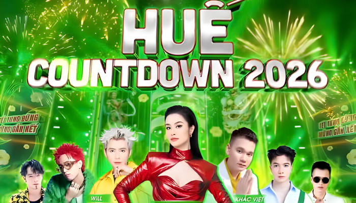 Dàn nghệ sĩ Vpop đình đám sẽ xuất hiện tại countdown Huế 2026