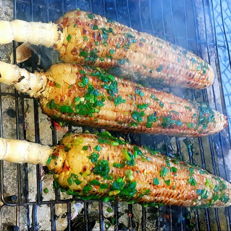 Bắp nướng mỡ hành
