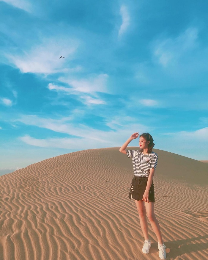 Chụp ảnh đẹp tại Đồi cát Nam Cương Ninh Thuận