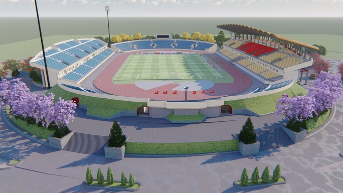 Năm 2022: Dự kiến hoàn thành sân vân động Đà Lạt