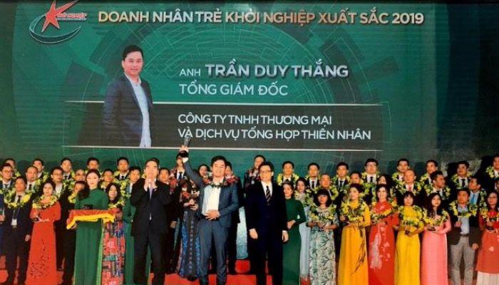 Anh Trần Duy Thắng trong top 9 những doanh nhân khởi nghiệp xuất sắc của năm 2019