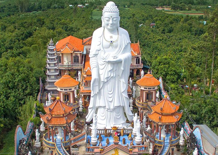 Chùa Phước Thành An Giang- Ngôi chùa kỷ lục Việt Nam với quần thể tượng Phật lớn nhất Việt Nam