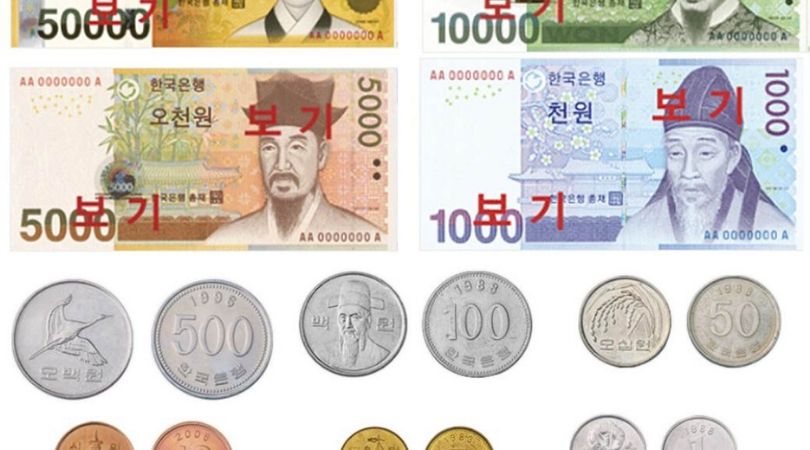 Du lịch Hàn Quốc - nên biết chút ít về mệnh giá tiền Hàn Quốc nhé